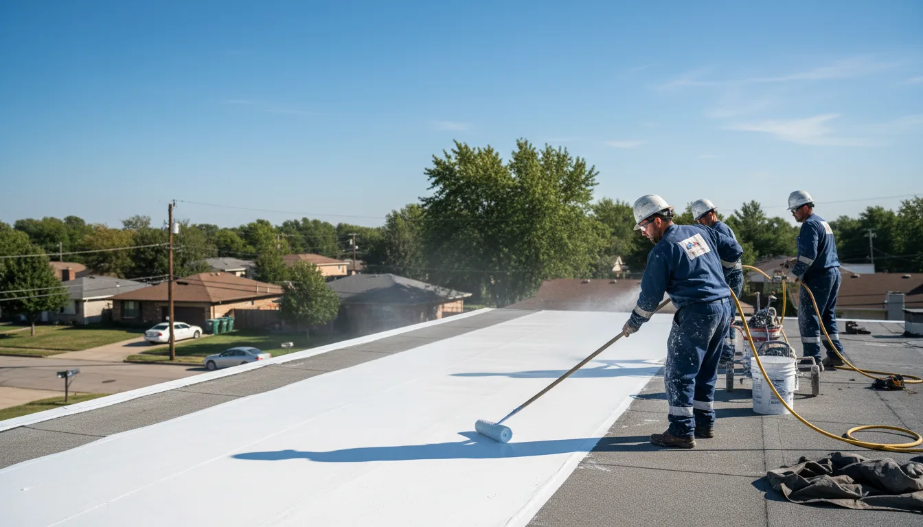 Commercial roof coating in Chester, MA near me